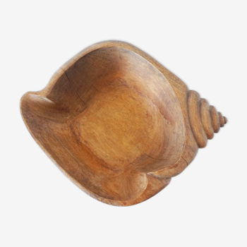 Shell solid wood dish
