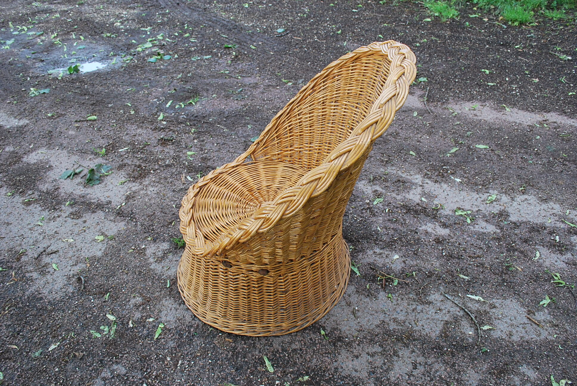 Rattan armchair