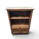Antique library in patinated oak in Louis XV style