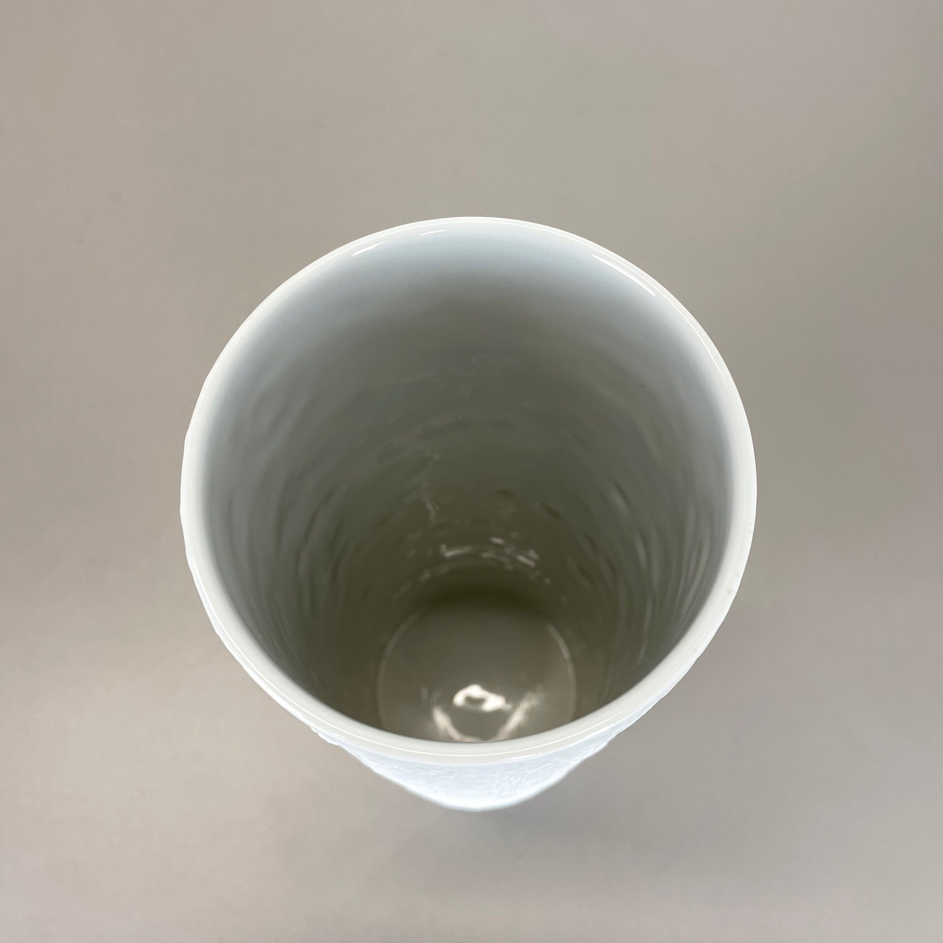 Large OP Art Vase Porcelain Vase by Martin Freyer for Rosenthal, Germany