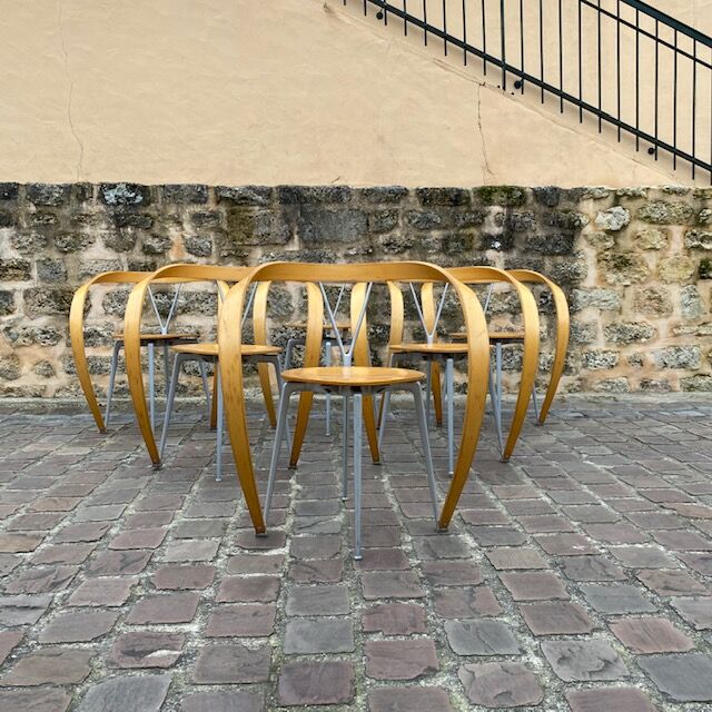 Set of 6 Chairs "Revers" by Andrea Branzi