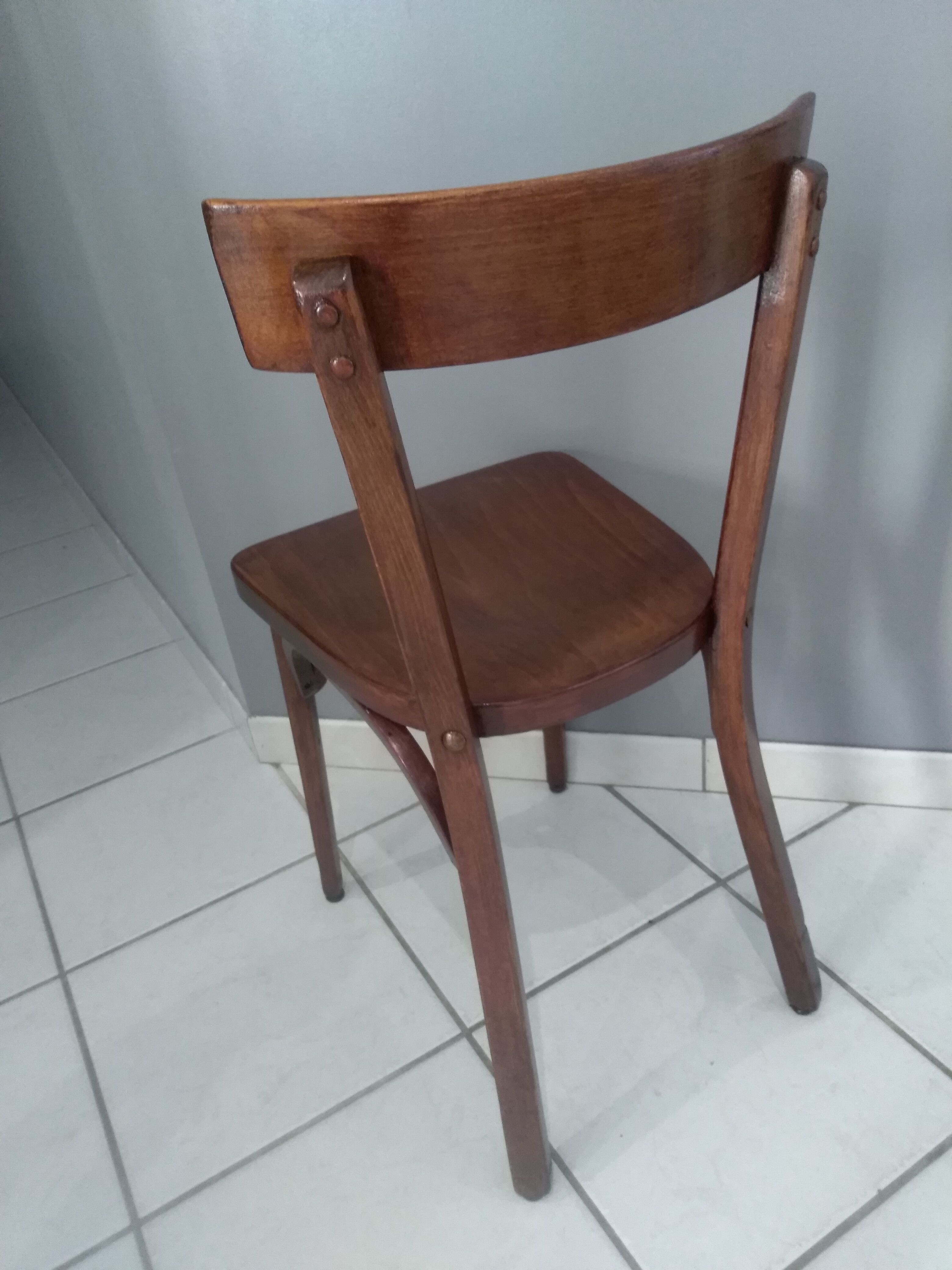 Suite of 4 Baumann bistro chairs from 1968