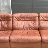 DS-66 Sofa in brown leather – 3-seater – Swiss vintage design