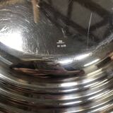 Round silver-plated dish, Christofle.