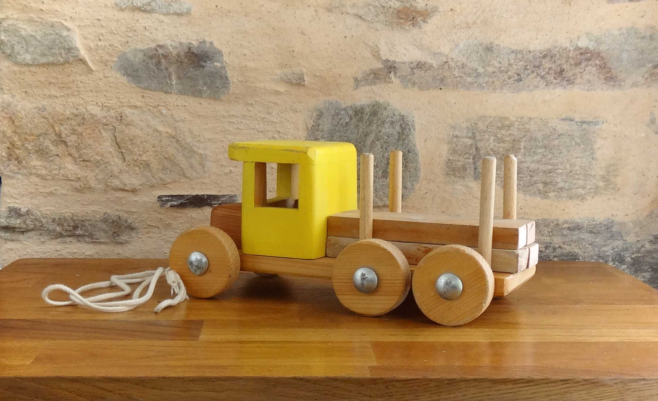 Vintage wooden transport truck