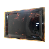 Lucite tray and vintage brass