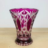 Crystal vase of Saint Louis red