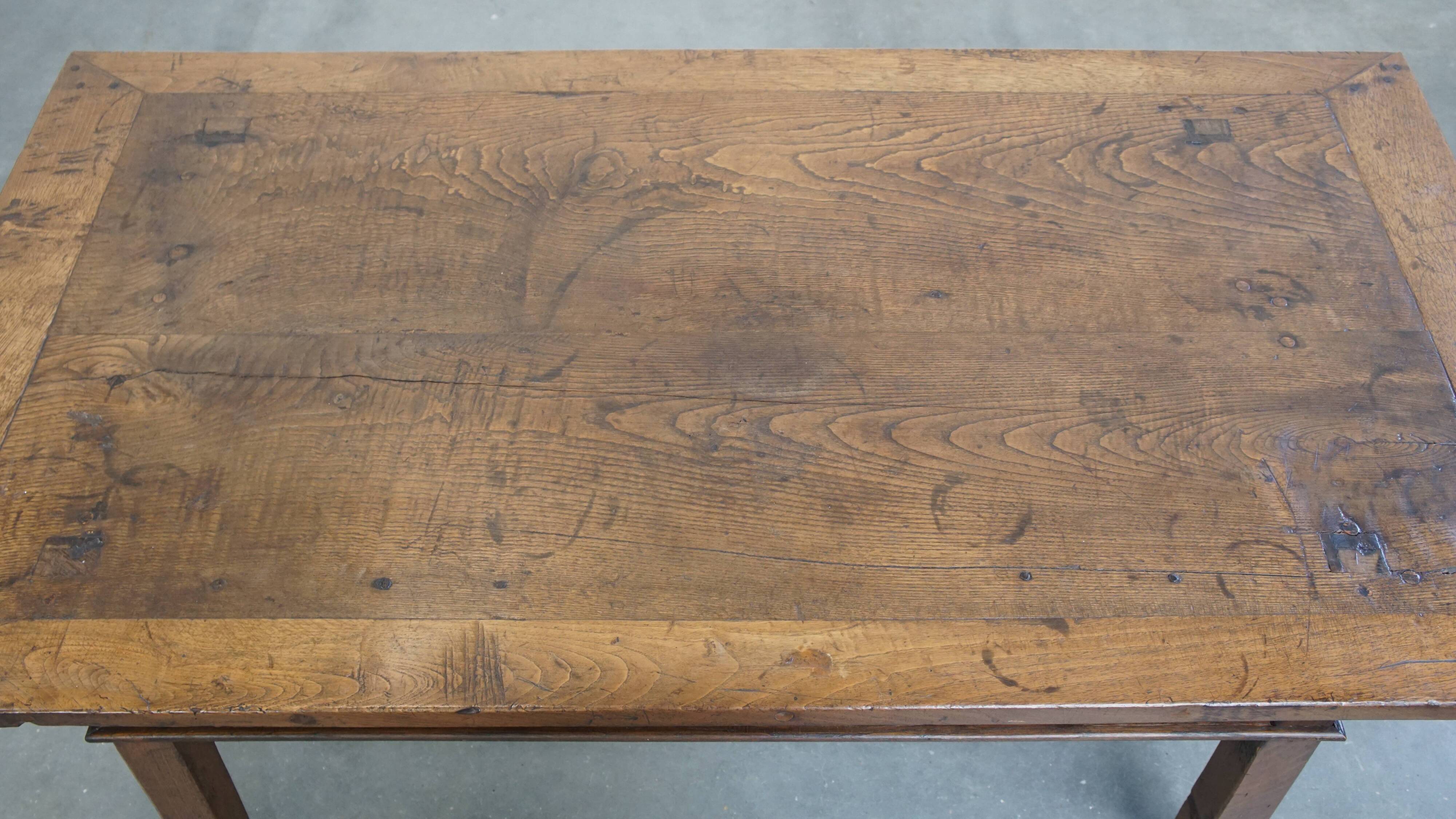 Antique Southern European Chestnut Coffee Table from the 18th Century