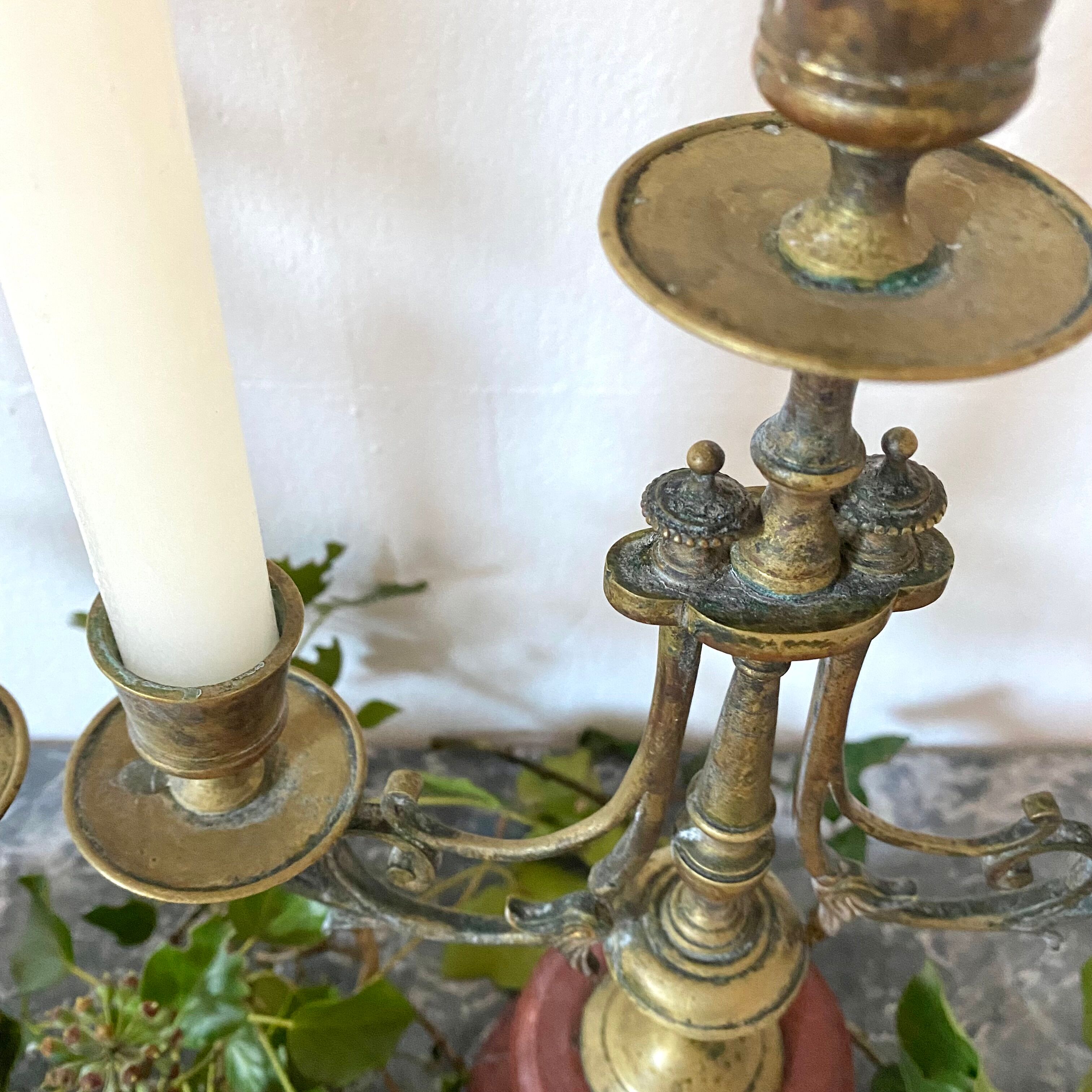 Pair of antique candlesticks