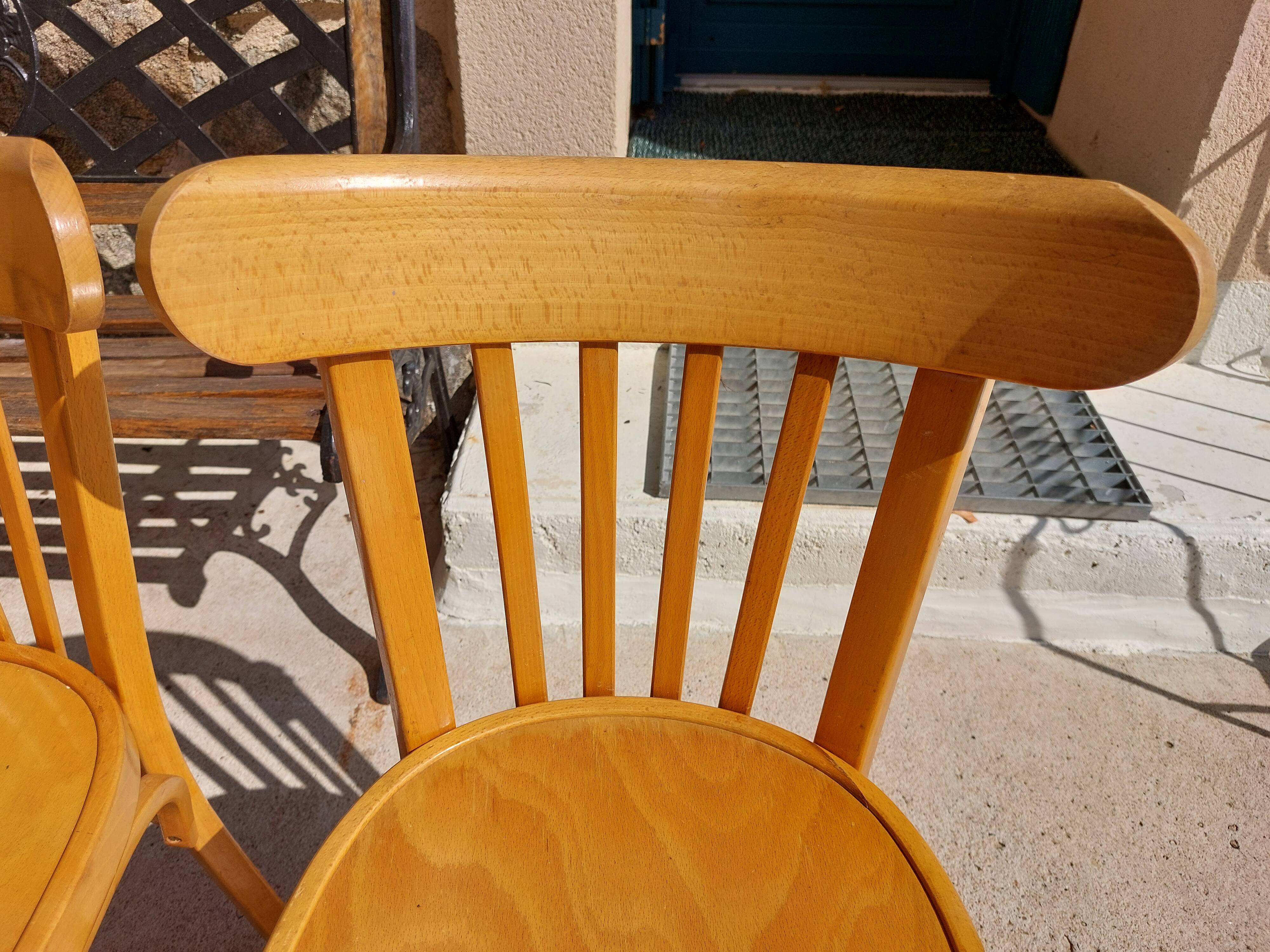 4 vintage Baumann bistro chairs