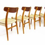Four Vintage 1950s CH-23 Chairs by Hans Wegner