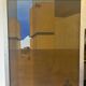 Pair of geometric surrealist modernist paintings