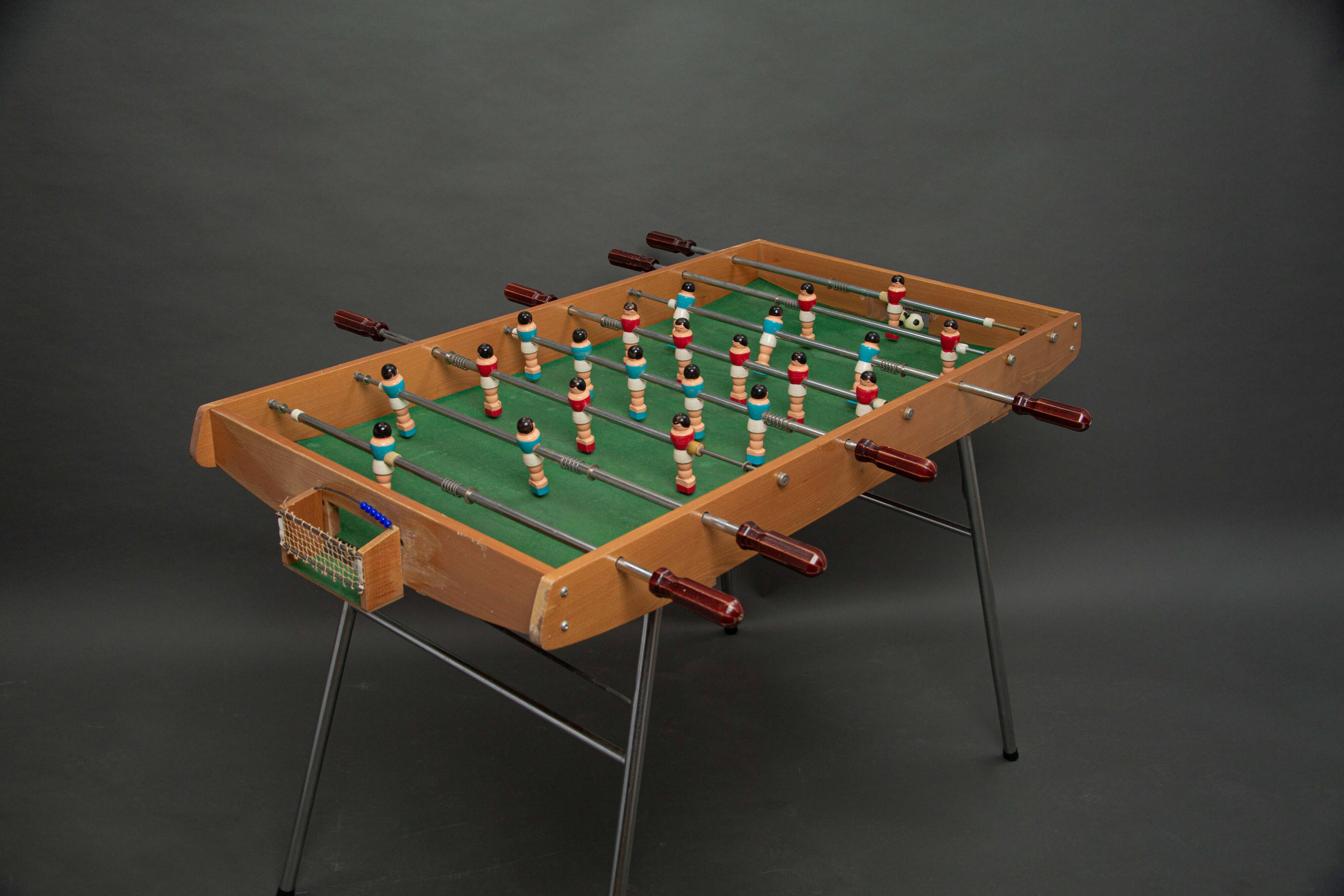 Vintage folding table football on foot from the 70s