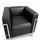 Paire de fauteuils en cuir