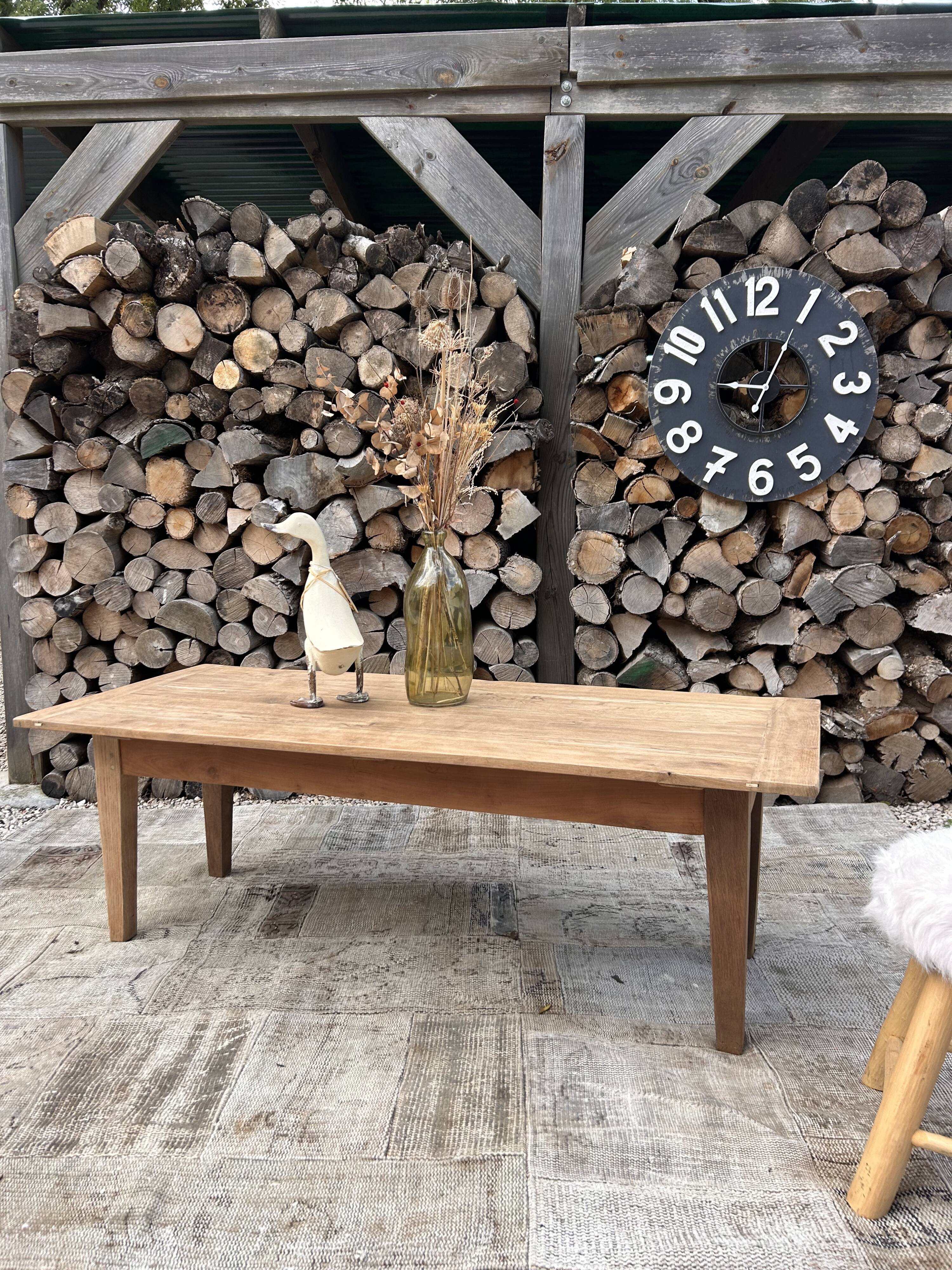 Renovated solid wood coffee table
