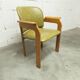 Bruno Rey solid beech bridge armchair for Dietiker 1960 green