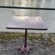 Antique cast iron bistro restaurant pedestal table - 1900s