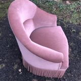 Pink toad armchair