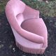 Pink toad armchair