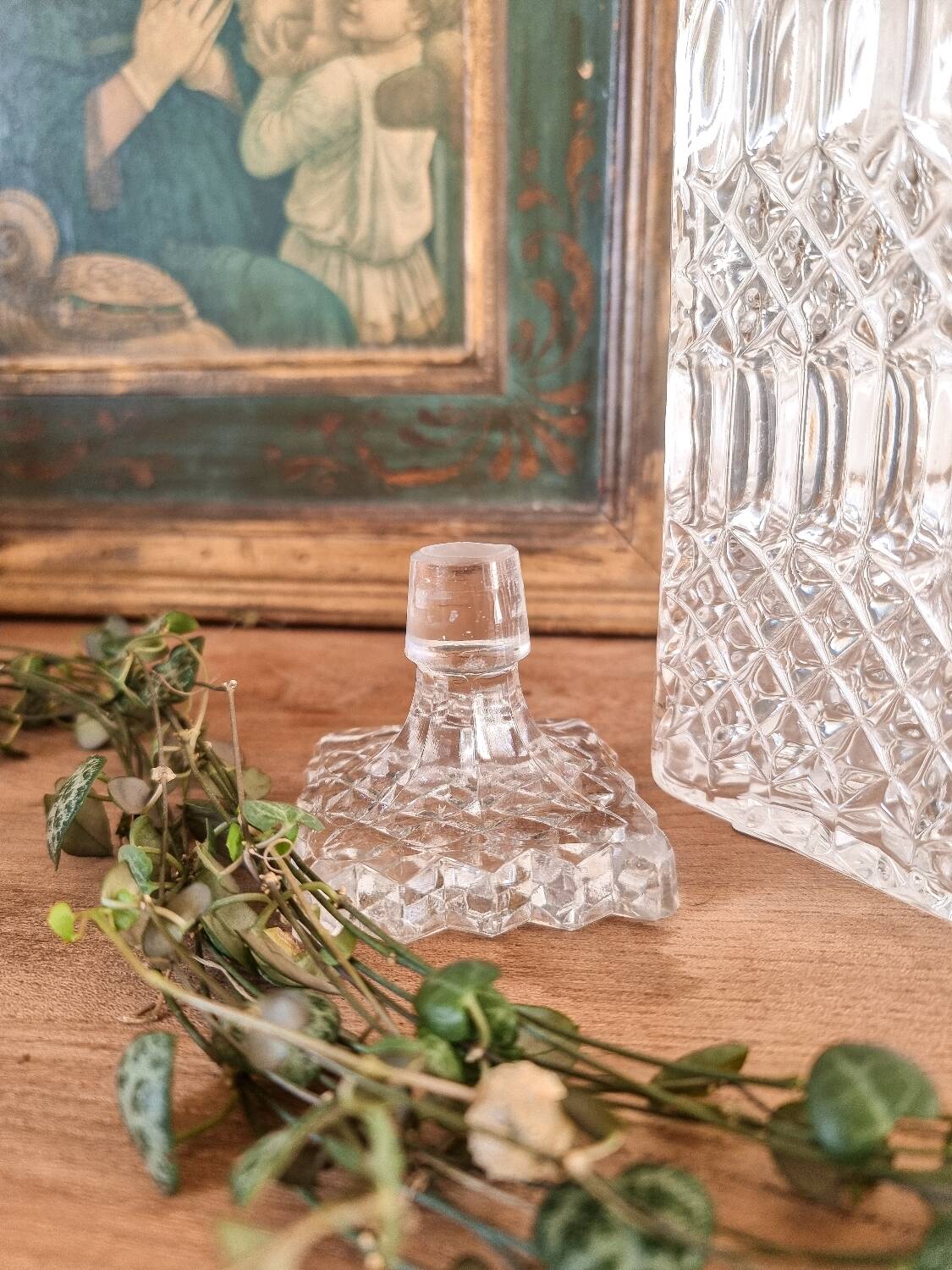 Crystal whiskey decanter, 1950