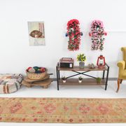 Oushak runner rug 77x386cm