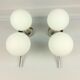 Double globe opalin sconces 1960