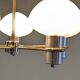 Space age chandelier with 5 lights from the 60s/70s