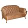 Chesterfield Regency 1810 antique canapé restored in leather with a carved frame.
