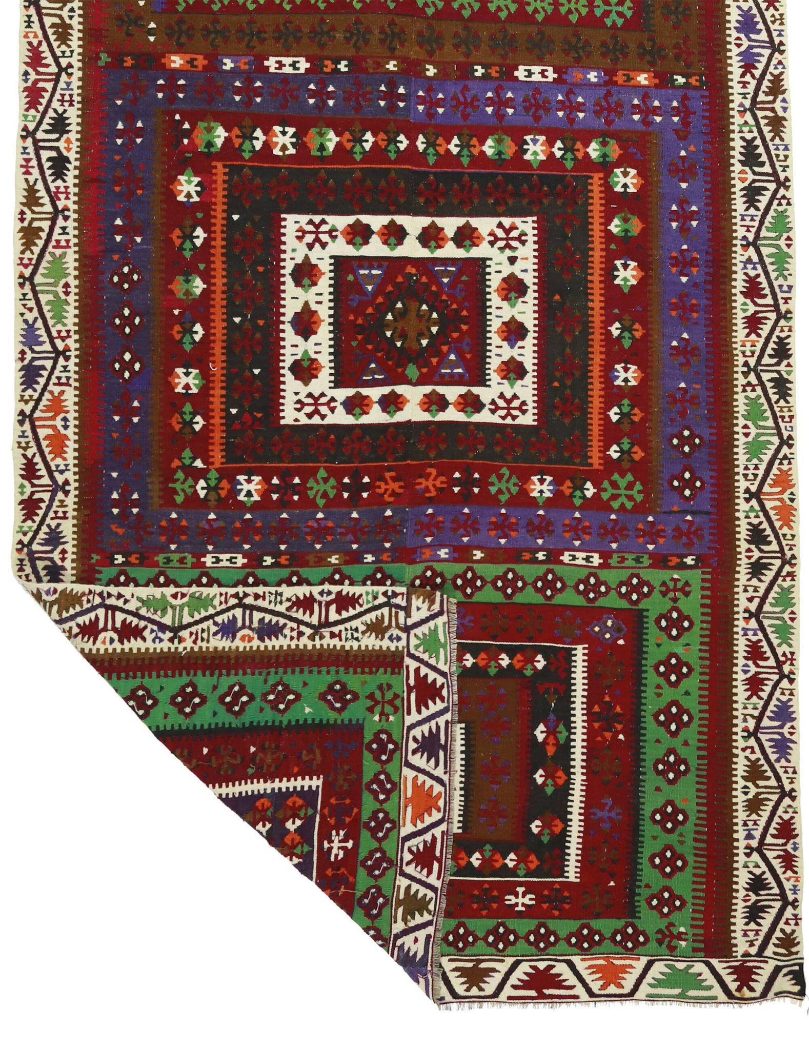 Tapis vintage fait main – Beauté et charme naturels 158 x 390 cm