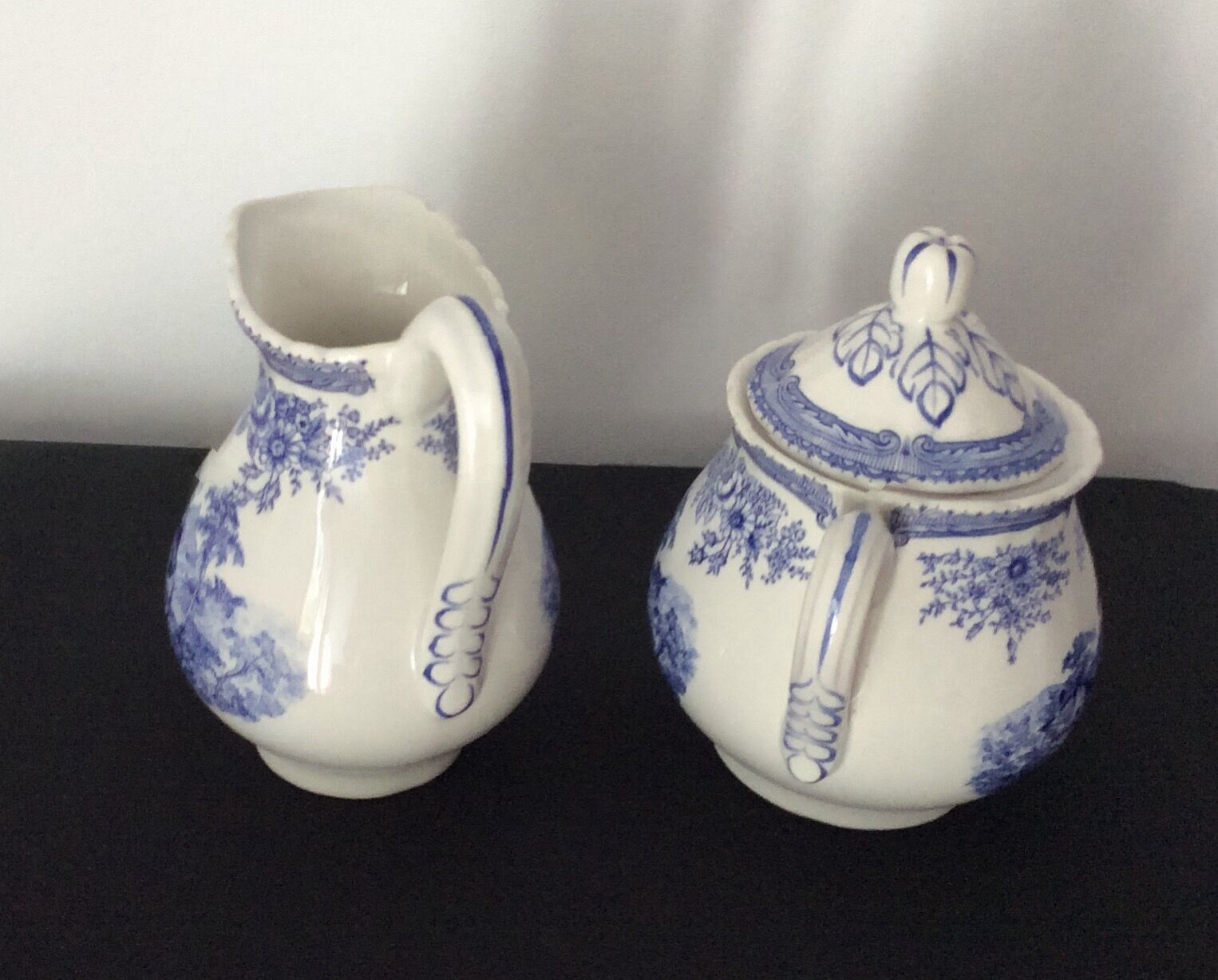 Milk pot and sugar maker KG LUNEVILLE "Tradition" Special Grand Feu (lack coffee maker)