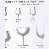 2 tasting champagne glasses Baccarat