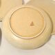 6 large vintage flat plates in beige stoneware Granit 1960s chic country