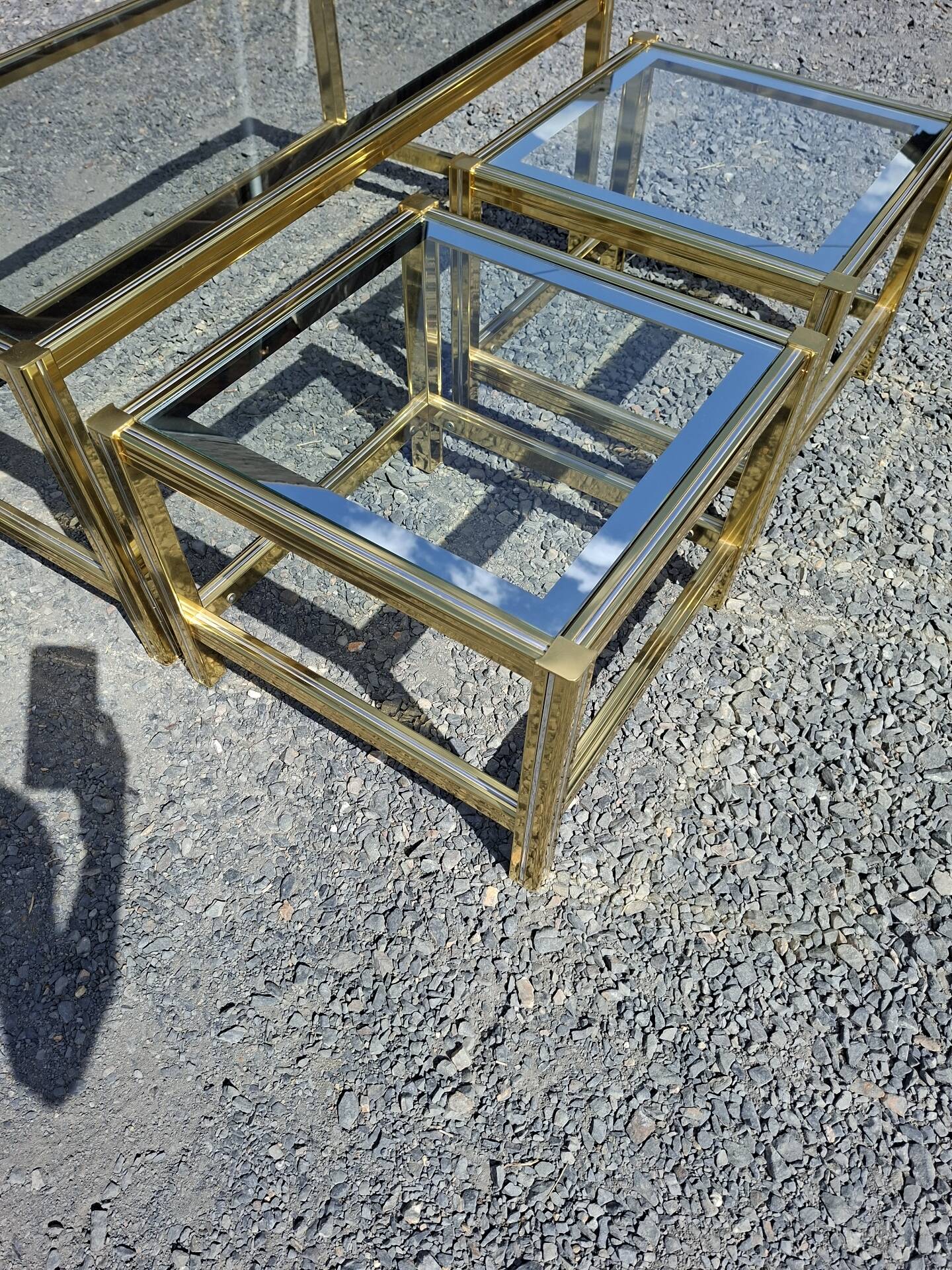 Nest of coffee tables 1970 Roche Bobois