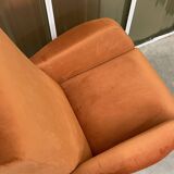 Italian armchair compass feet italy 60s reupholstered