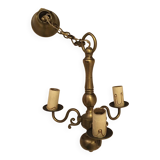 Vintage bronze ceiling chandelier.