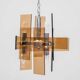 Lampes en verre orange six ampoules