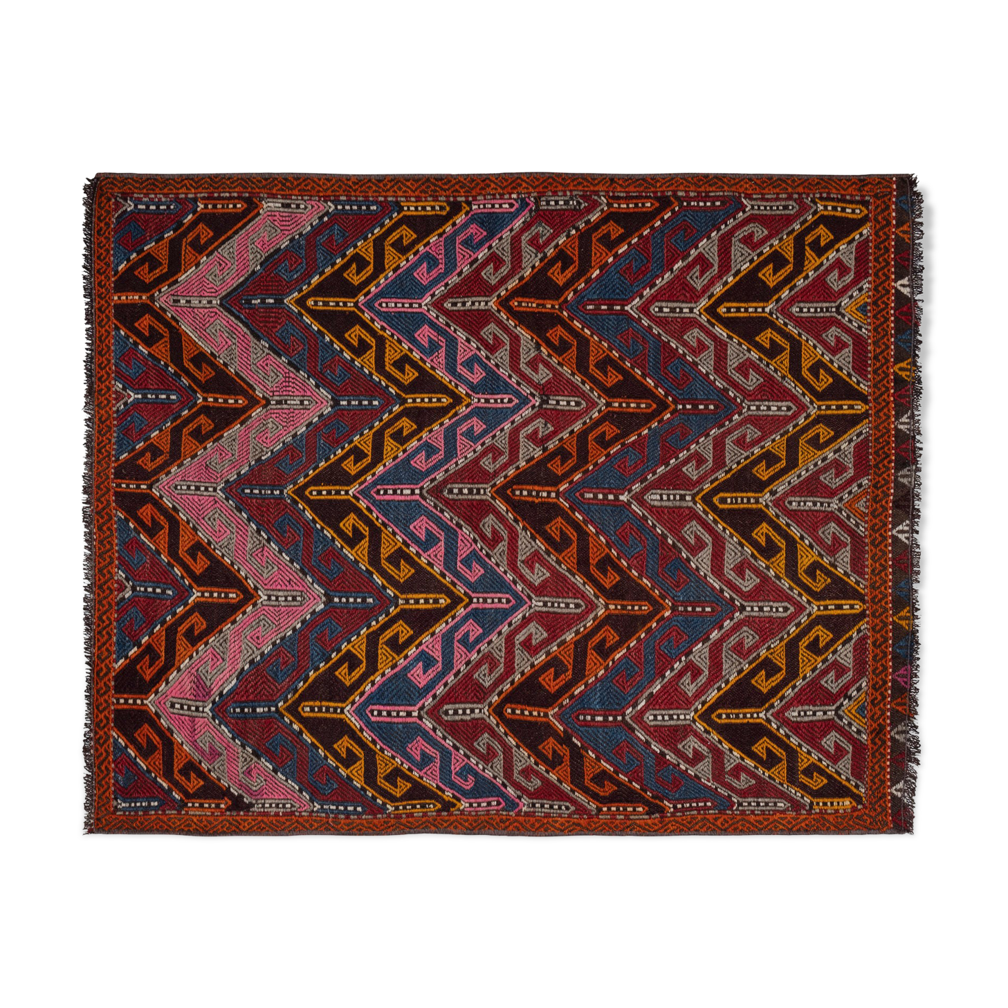 Turkish jajim kilim rug  92 x 117 cm
