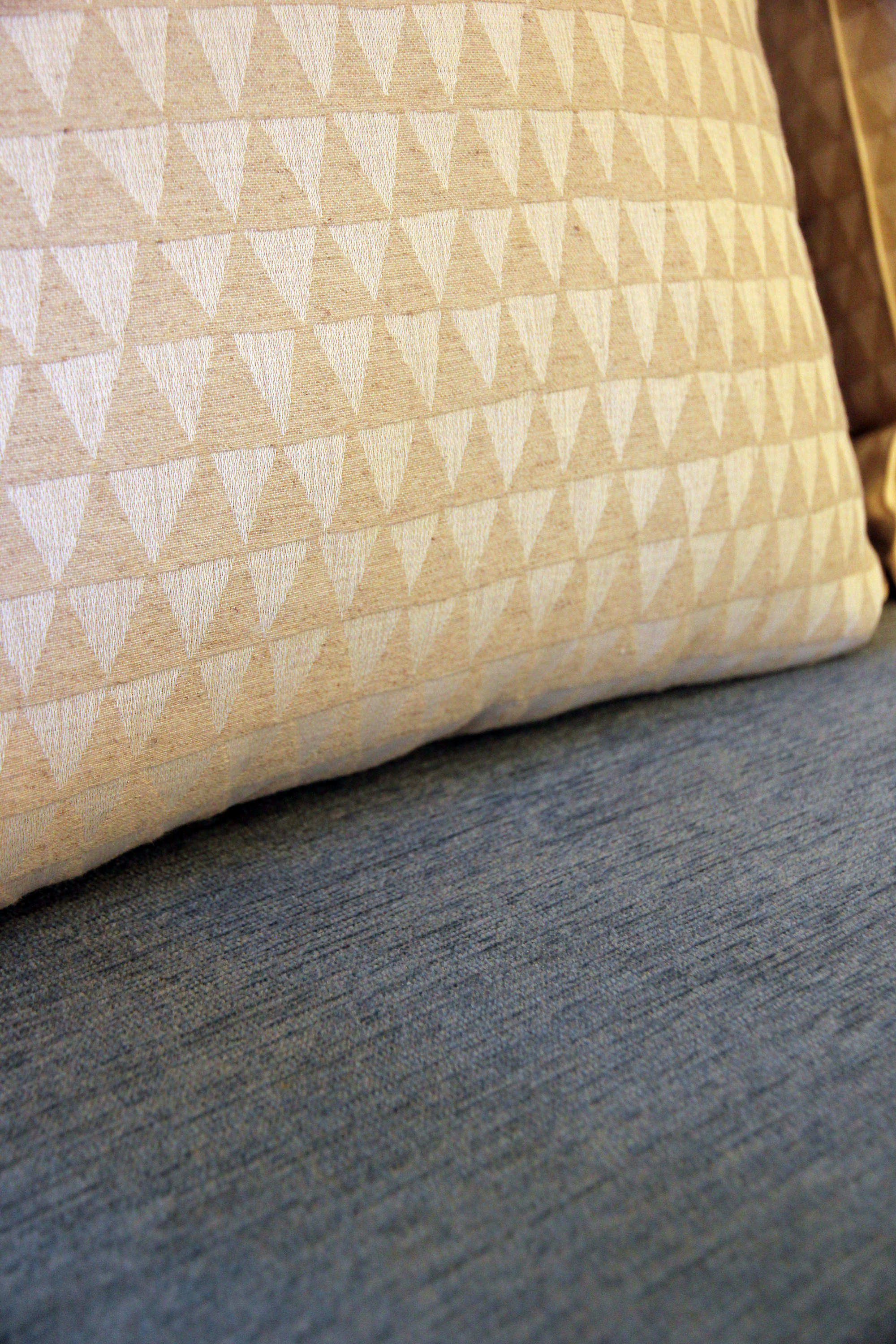 Ercol blue pastel sofa