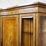 Vintage Bookcase with Brass, 1930s