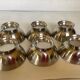 Six silver metal coupe bowls Denmark