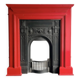 Cast Iron Fireplace with Wooden Surround