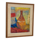 Swedish Oil on Canvas – “Vase”  by Britta Ringvall