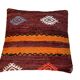 Vintage  Turkish kilim cushion cover , 40 x 40 cm