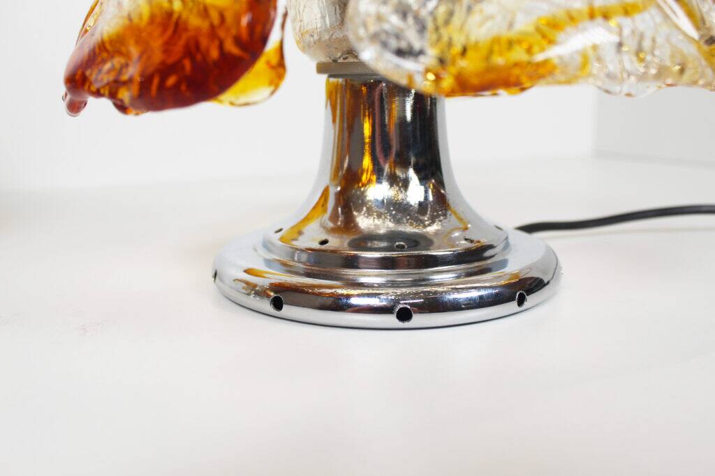 Pair of Murano glass table lamps by La Murrina, Italy 1970s