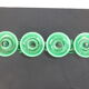Vintage candle holder in green ceramic with 4 arms