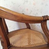 Old cane office chair