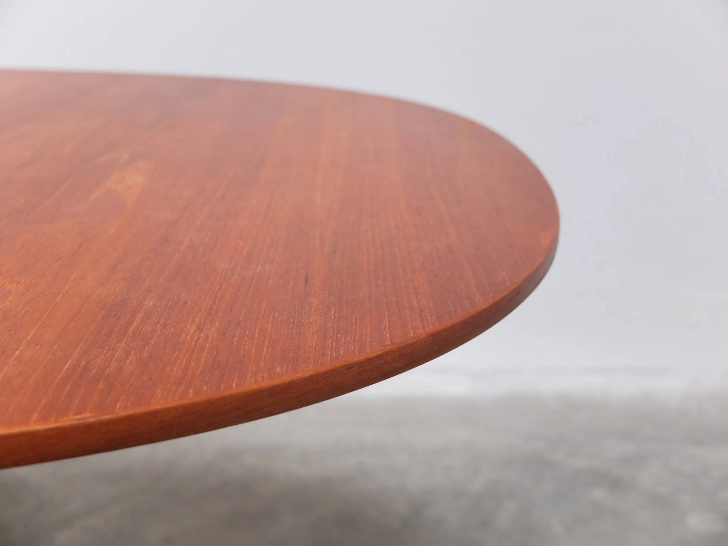Teak 'Super-Circular' table by Piet Hein & Bruno Mathsson for Fritz Hansen, 1974