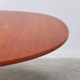 Teak 'Super-Circular' table by Piet Hein & Bruno Mathsson for Fritz Hansen, 1974
