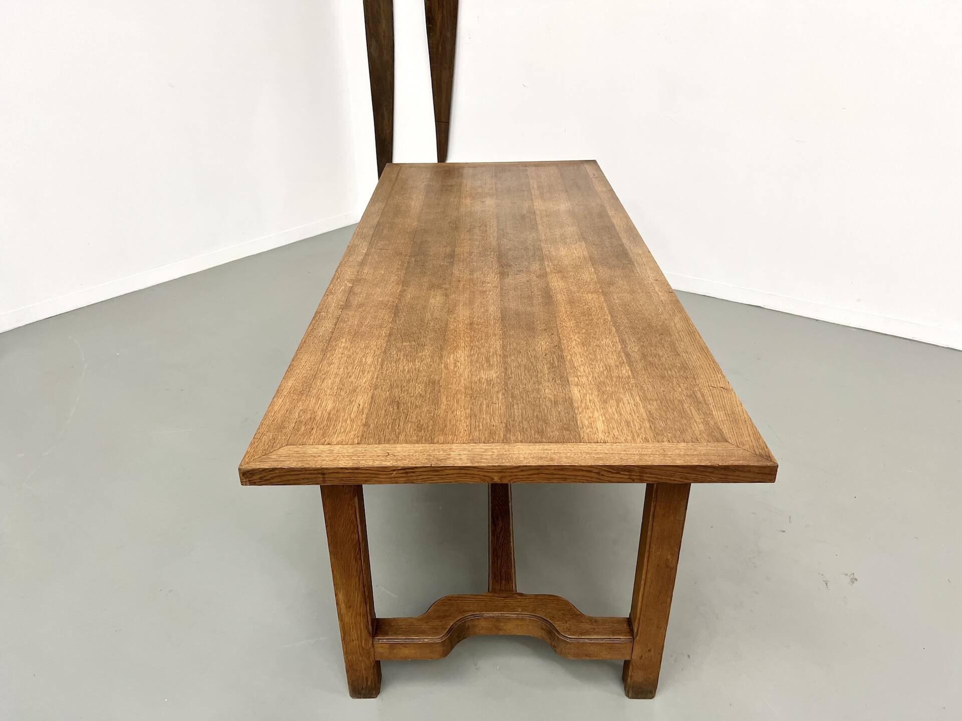 Oak farmhouse table, 1950s
