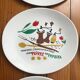 6 plates with fondue Salins